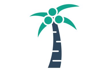 Ağaçların simgesi. Katı ikon tarzı. Meyve bahçeleriyle ilgili bir ikon. tarım elementleri vektör illüstrasyonu