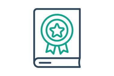 Kılavuz simgesi. çizgi simgesi tarzı. Markalaşmayla ilgili bir ikon. iş ögeleri vektör illüstrasyonu