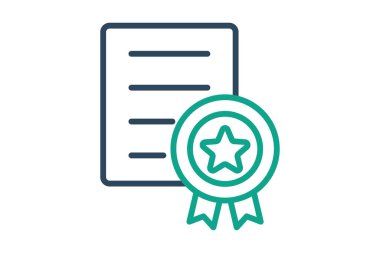 Deneyim simgesi. çizgi simgesi tarzı. Markalaşmayla ilgili bir ikon. iş ögeleri vektör illüstrasyonu