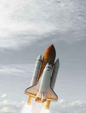 Roket kalkışı. Nasa tarafından döşenmiş bu görüntünün unsurları