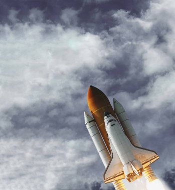 Roket uzay aracı. Nasa tarafından döşenmiş bu görüntünün unsurları