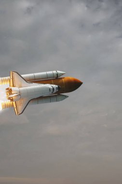 Roket uzay aracı. Nasa tarafından döşenmiş bu görüntünün unsurları