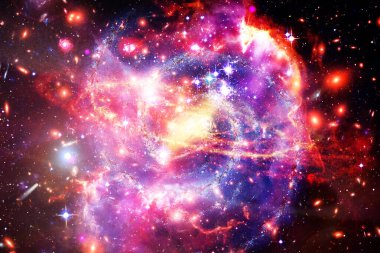 Galaksi, bulutsu ve gaz. Nasa tarafından döşenmiş bu görüntünün unsurları