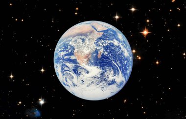 Uzaydan gelen güzel bir dünya. Nasa tarafından döşenmiş bu görüntünün unsurları