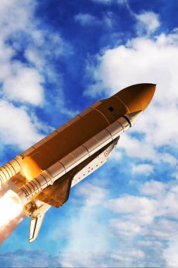 Roketin kalkışı. Nasa tarafından döşenmiş bu görüntünün unsurları