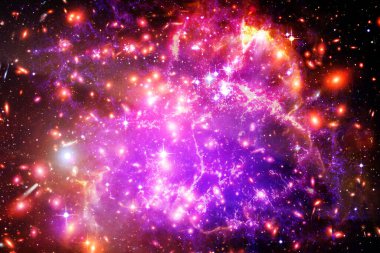 Galaksi, bulutsu ve gaz. Nasa tarafından döşenmiş bu görüntünün unsurları