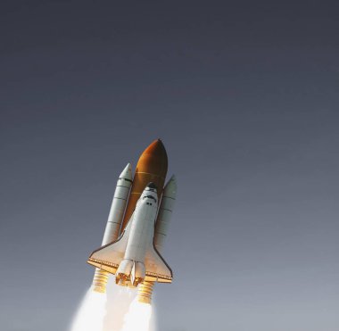Roket kalkışı. Nasa tarafından döşenmiş bu görüntünün unsurları