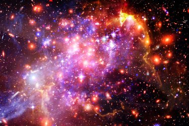 Güzel evren. Galaksiler ve yıldızlar. Bu görüntünün elementleri NASA tarafından sağlanmıştır.