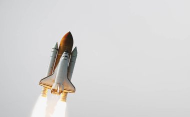 Roket. Roket kuyruğu. Roket izi. Nasa tarafından döşenmiş bu görüntünün unsurları