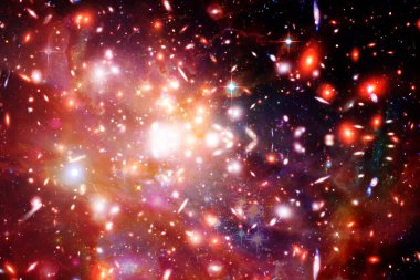 Güzel evren. Galaksiler ve yıldızlar. Bu görüntünün elementleri NASA tarafından sağlanmıştır.