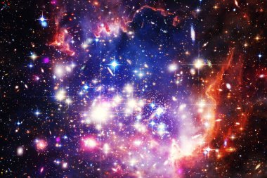 Güzel gökyüzü arka plan. Nasa tarafından döşenmiş bu görüntünün unsurları