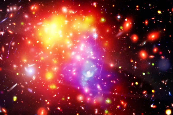 Güzel evren. Galaksiler ve yıldızlar. Bu görüntünün elementleri NASA tarafından sağlanmıştır.