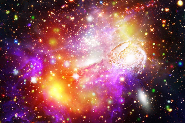 五颜六色的星空背景 这张由美国宇航局提供的图像的元素 — 图库照片