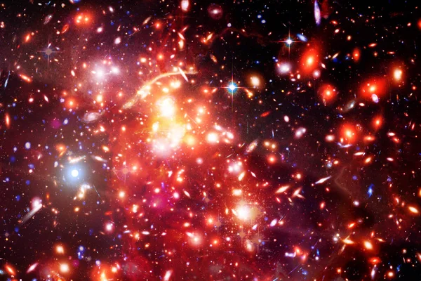 Αστρικό Σμήνος Και Γαλαξίας Στοιχεία Αυτής Της Εικόνας Που Διαθέτει — Φωτογραφία Αρχείου