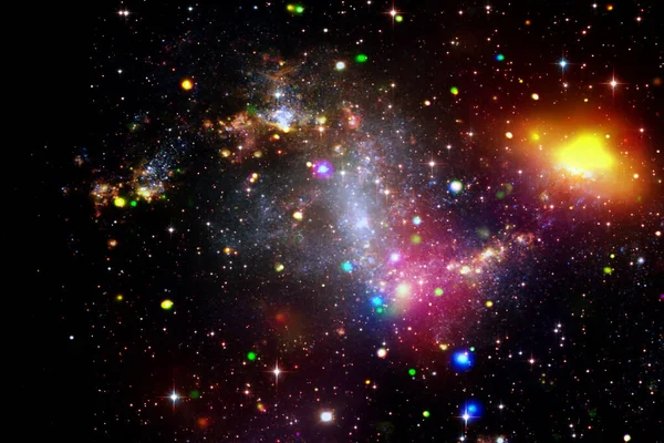 Galaxia Polvo Estrellas Los Elementos Esta Imagen Proporcionados Por Nasa — Foto de Stock