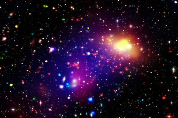 Nebulosa Galaxias Espacio Los Elementos Esta Imagen Proporcionados Por Nasa — Foto de Stock