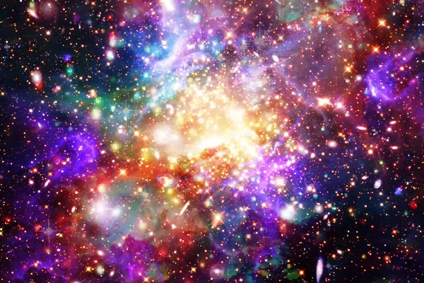 Kolorowe Gwiaździste Tło Przestrzeni Kosmicznej Elementy Tego Obrazu Dostarczone Przez — Zdjęcie stockowe