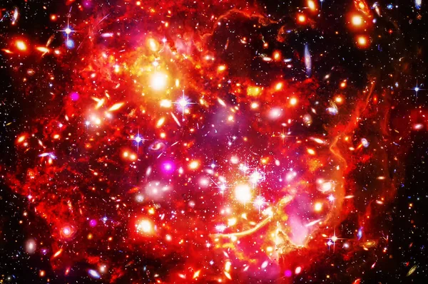 Vue Incroyable Sur Galaxie Les Étoiles Les Éléments Cette Image — Photo
