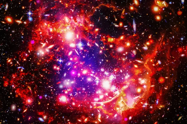 Великолепная Галактика Звезды Элементы Этого Изображения Предоставлены Наса — стоковое фото