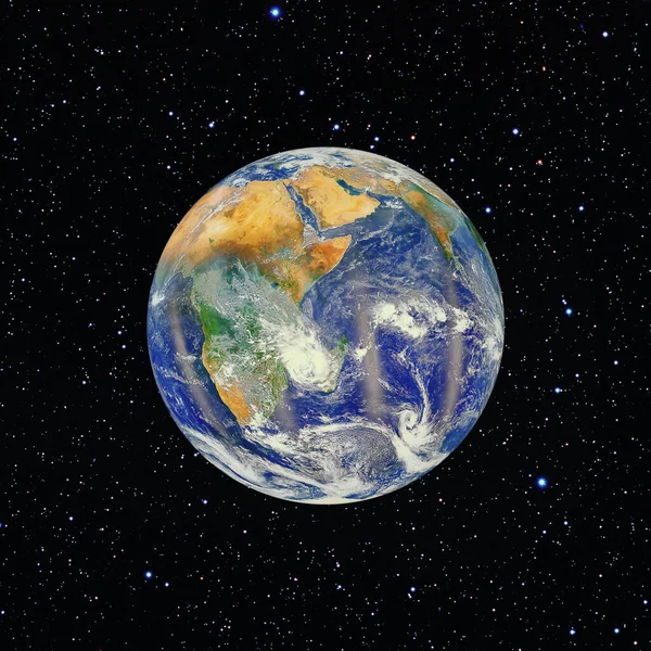 Dramatic View Earth Elements Image Furnished Nasa — Stock Photo, Image