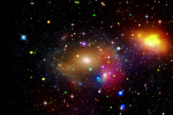 Galaxia Polvo Estrellas Los Elementos Esta Imagen Proporcionados Por Nasa — Foto de Stock