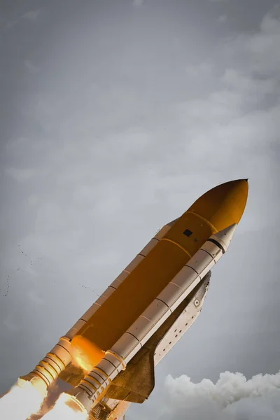 Liftoff Raketen Elementen Denna Bild Möblerad Nasa — Stockfoto