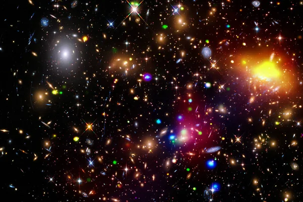 Kozmik Galaksi Arka Planı Yıldızlar Kozmik Gaz Nasa Tarafından Döşenmiş — Stok fotoğraf