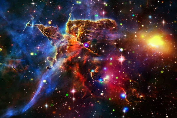 Galaxia Polvo Estrellas Los Elementos Esta Imagen Proporcionados Por Nasa —  Fotos de Stock