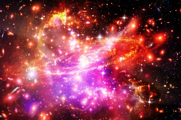 Galaksi Bulutsu Gaz Nasa Tarafından Döşenmiş Görüntünün Unsurları — Stok fotoğraf
