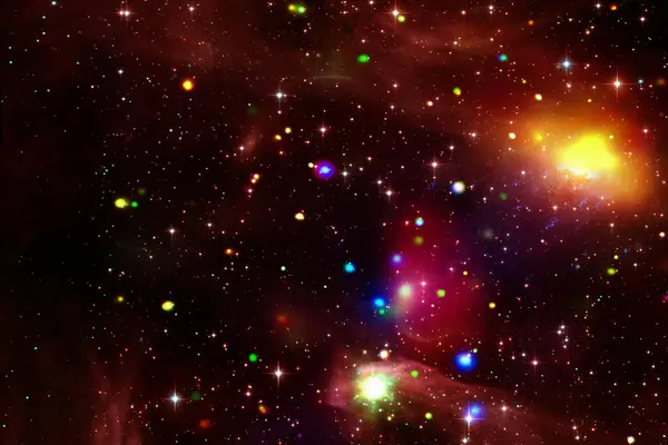 Fundo Galáxia Cósmica Estrelas Gás Cósmico Elementos Desta Imagem Fornecidos — Fotografia de Stock