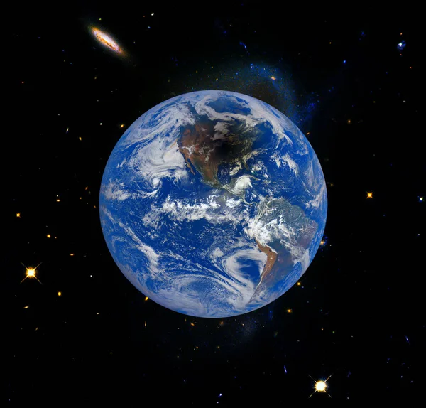 宇宙からの地球の眺め この画像の要素は Nasaによって提供されました — ストック写真
