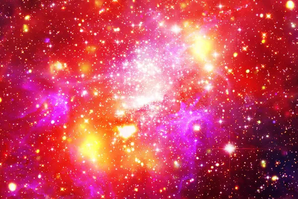 Galaksi Spektakuler Dengan Gigi Gas Luar Angkasa Unsur Unsur Gambar — Stok Foto