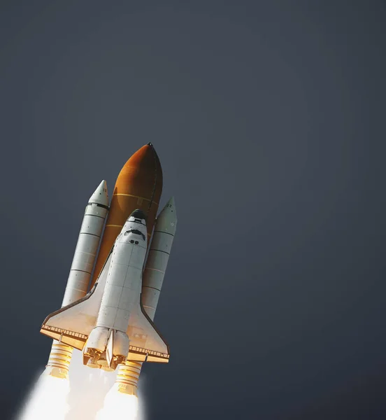 Rachetă Coada Rachetei Urme Rachete Elementele Acestei Imagini Furnizate Nasa — Fotografie, imagine de stoc