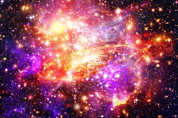 Renkli Yıldızlı Dış Uzay Arka Plan Nasa Tarafından Döşenmiş Görüntünün — Stok fotoğraf