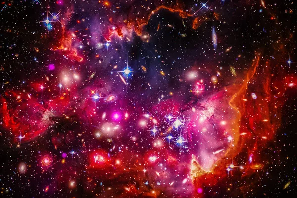 Fondo Colorido Del Espacio Exterior Estrellado Los Elementos Esta Imagen — Foto de Stock