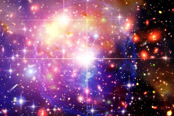 Aglomerado Estelar Galáxia Elementos Desta Imagem Fornecidos Pela Nasa — Fotografia de Stock