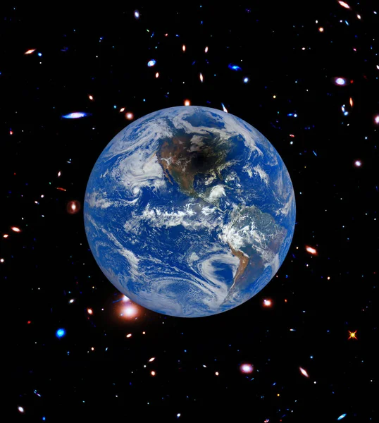 Vista Tierra Desde Cosmos Los Elementos Esta Imagen Proporcionados Por — Foto de Stock