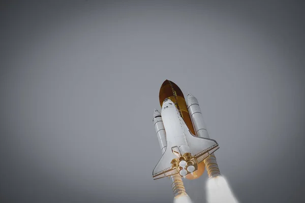 Dramatický Start Rakety Prvky Této Image Které Poskytl Nasa — Stock fotografie