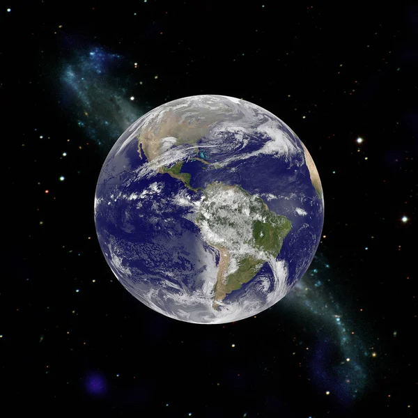 Terra Espaço Com Uma Vista Dramática Elementos Desta Imagem Fornecidos — Fotografia de Stock