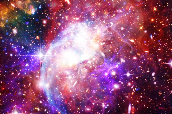 Färgglada Stjärnhimlen Yttre Rymden Bakgrund Elementen Denna Bild Möblerad Nasa — Stockfoto