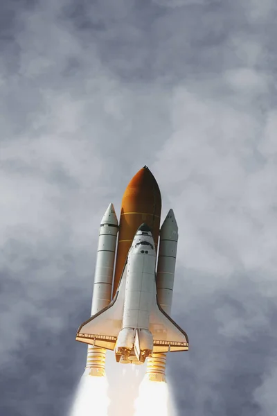 Ракетный Корабль Элементы Этого Изображения Предоставлены Наса — стоковое фото