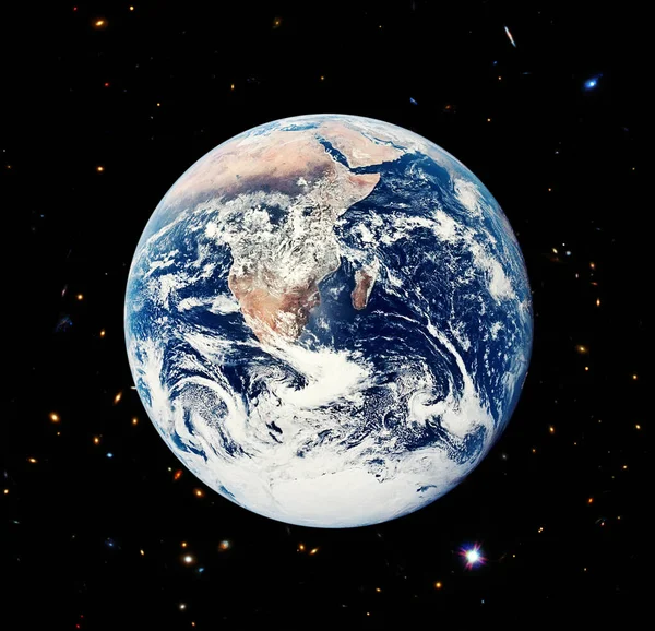 Krásná Země Vesmíru Prvky Této Image Které Poskytl Nasa — Stock fotografie
