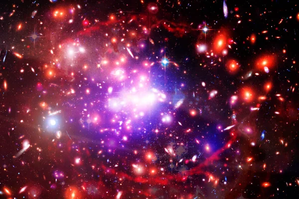 Galaxy Nebula Gas Elements Image Furnished Nasa — Stock Photo, Image
