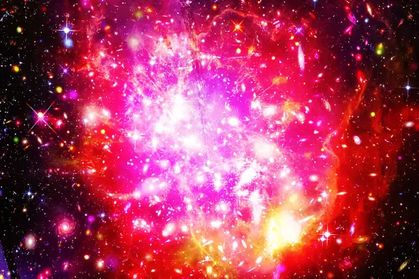 Tło Kosmiczne Mgławicą Gwiazdami Elementy Tego Obrazu Dostarczone Przez Nasa — Zdjęcie stockowe