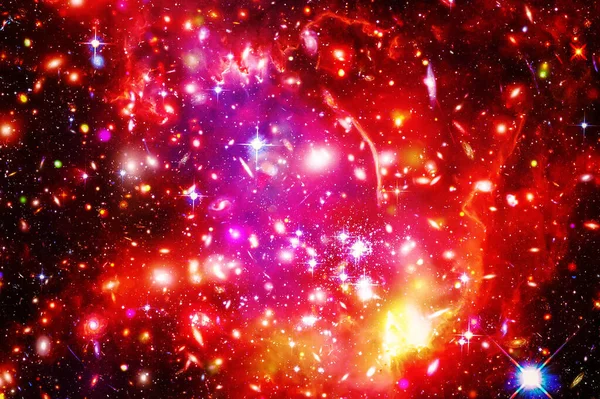 Galáxia Fascinante Com Estrelas Elementos Desta Imagem Fornecidos Pela Nasa — Fotografia de Stock