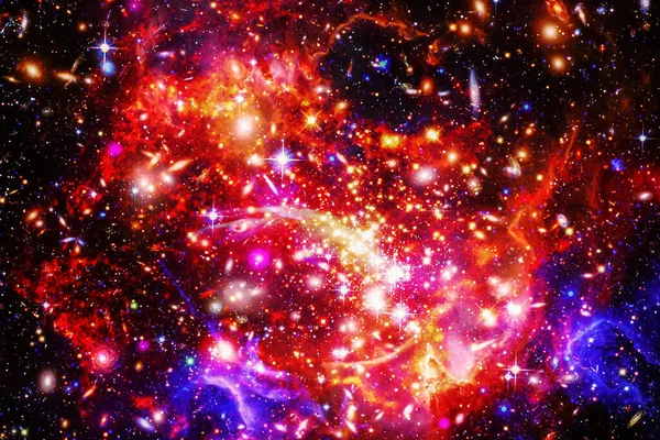 Muhteşem Galaksi Yıldızlar Nasa Tarafından Döşenmiş Görüntünün Unsurları — Stok fotoğraf