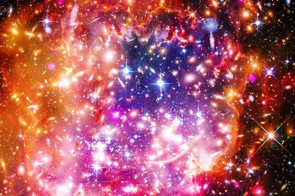 惊人的星系景观和星星 这张由美国宇航局提供的图像的元素 — 图库照片