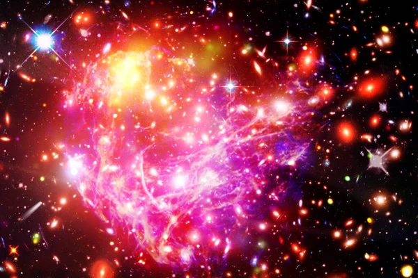 Sternhaufen Und Galaxie Die Elemente Dieses Bildes Von Nasa — Stockfoto