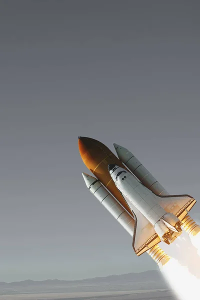 Raketový Start Prvky Této Image Které Poskytl Nasa — Stock fotografie