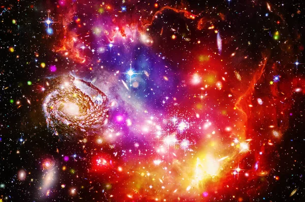 Nádherná Galaxie Hvězdy Prvky Této Image Které Poskytl Nasa — Stock fotografie
